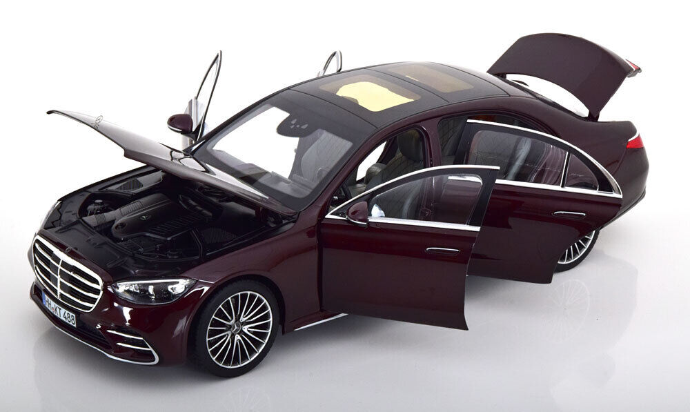 Mercedes-Benz S-Class AMG-Line 2021 red metallic - 1/18 Norev