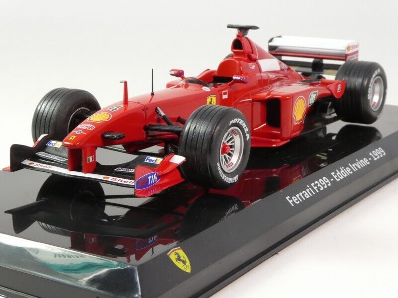 Formula 1 Ferrari F399 Eddie Irvine 1999 #4 cu vitrina plexiglass - 1/24 Premium Collectibles