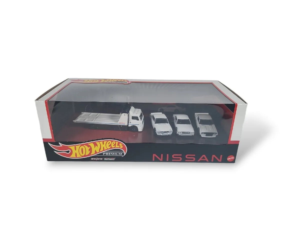 Set 4 masinute NISSAN - 1/64 Hot Wheels Premium