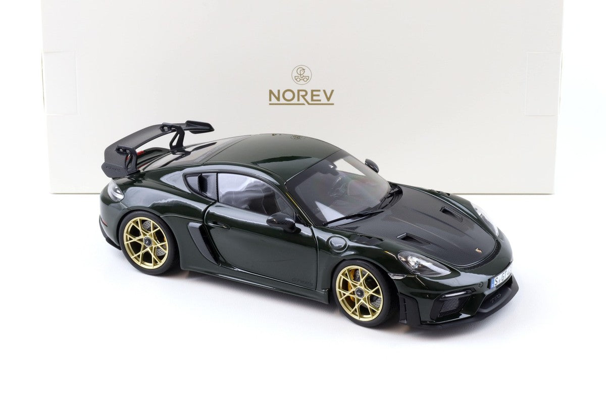 Porsche Cayman GT4 RS 2023 weissach pach brewstergreen - 1/18 Norev