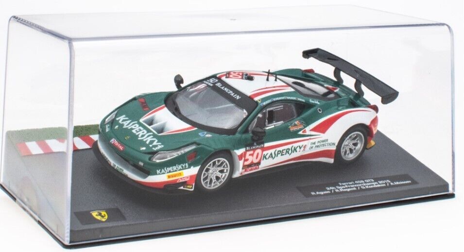 Ferrari 458 GT3 24h Spa-Francorchamps 2015 cu vitrina plexiglass - 1/43 Altaya