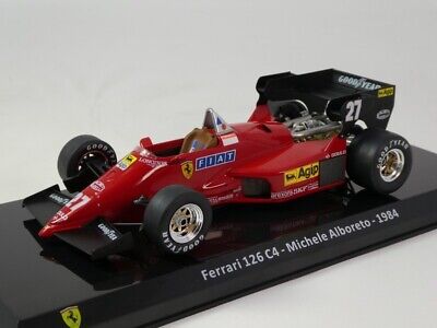 Formula 1 Ferrari 126 C4 - Michele Alboreto 1984 #27 cu vitrina plexiglass - 1/24 Premium Collectibles