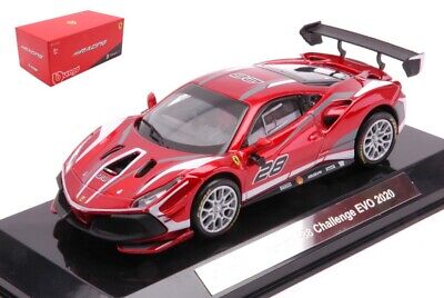 Ferrari 488 Challenge EVO 2020 #28 cu vitrina plexiglass - 1/43 Bburago Signature