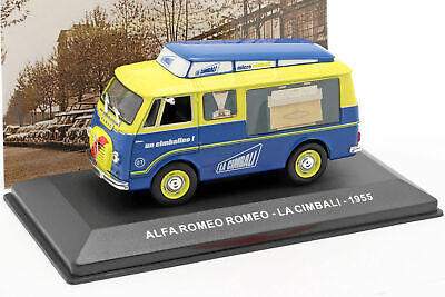 Alfa Romeo La Cimbali 1955 cu vitrina plexiglass - 1/43 Altaya