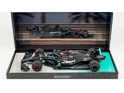 Formula 1 George Russell Mercedes-AMG F1 W11 #63 Sakhir GP 2020 1/222pcs - 1/18 Minichamps