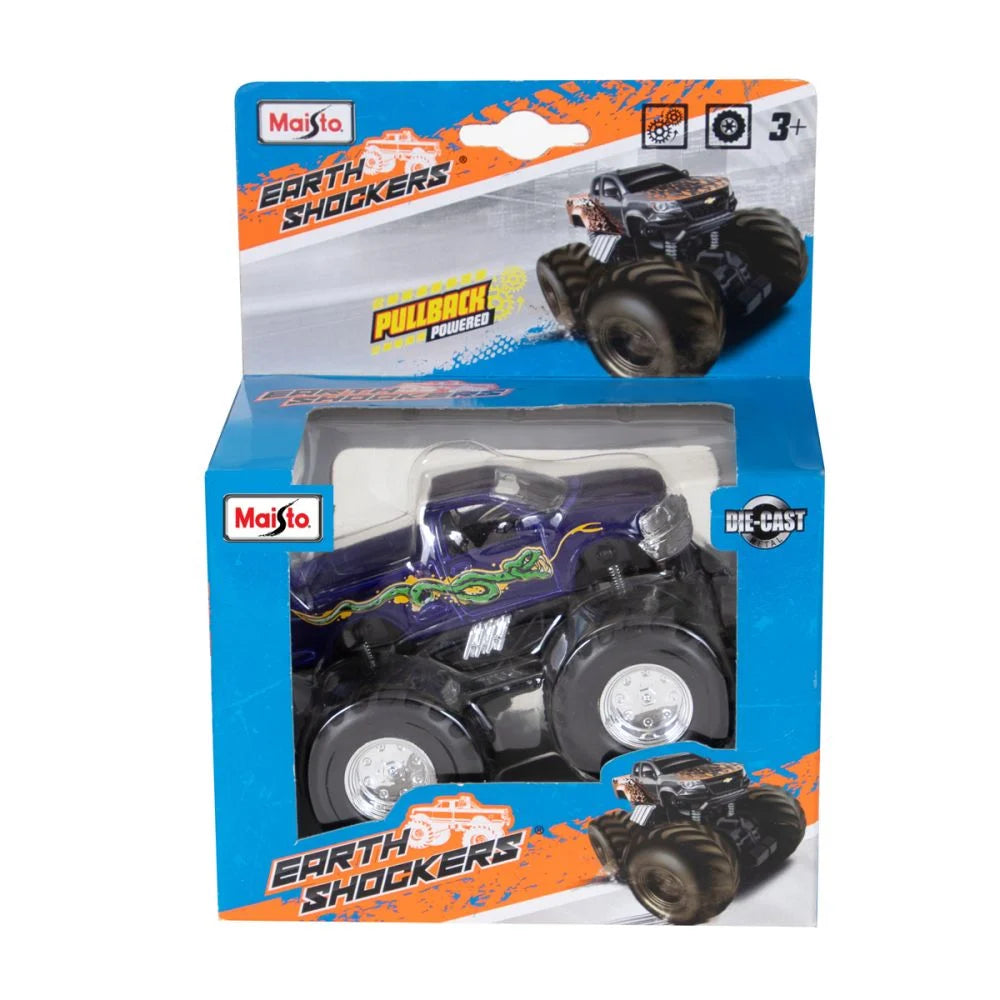 Monster Truck Earth Shockers 12cm Ford - Snake pullback Fresh Metal - Maisto