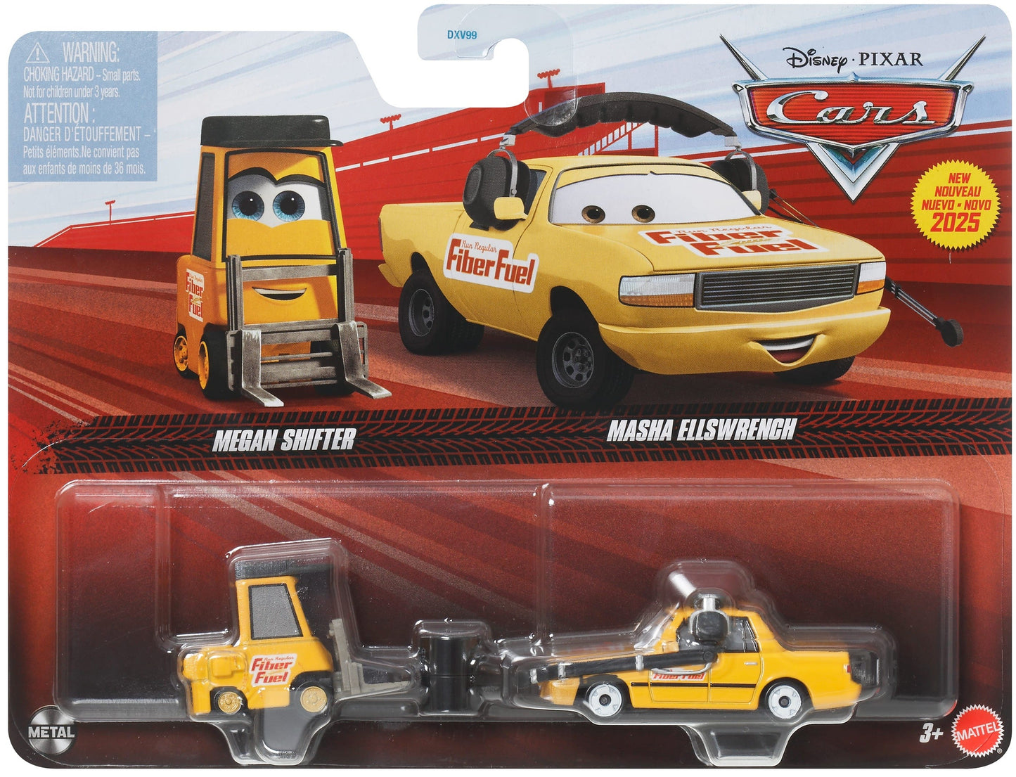 Set 2 masinute metalice Cars Megan Shifter si Masha Ellswrench - 1/55 Cars