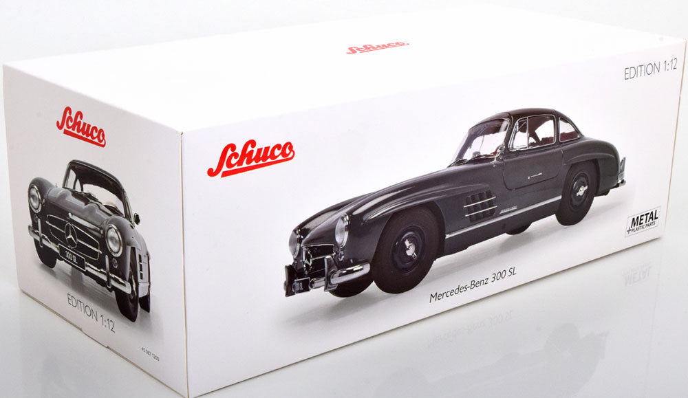 Mercedes-Benz 300 SL Gullwing (W198) year 1954-1957 dark grey - 1/12 Schuco