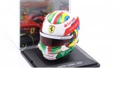 Casca Charles Leclerc 2022 cu vitrina plexiglass - 1/5 Spark