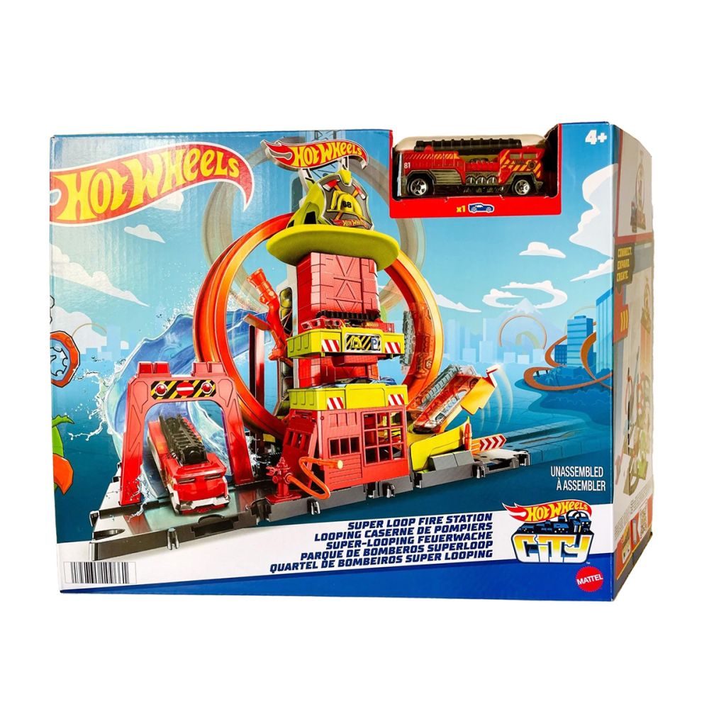 Pista Statia de pompieri Super loop - Hot Wheels