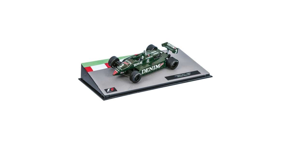 Formula 1 Tyrrell 011 1982 Michele Alboreto cu vitrina plexiglass - 1/43 Altaya