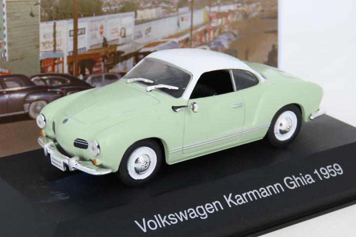 Volkswagen Karmann Ghia 1959 cu vitrina - 1/43 Altaya