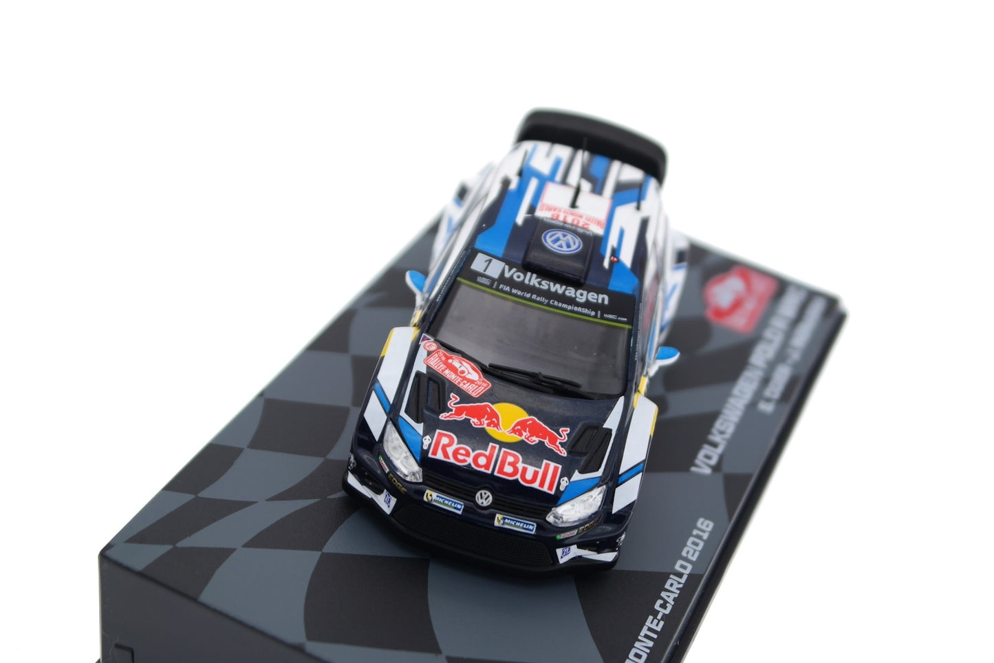 Volkswagen Polo R WRC S.Ogier - J.Ingrassia Rallye Monte-Carlo 2016 #1 cu vitrina plexiglass - 1/43 Altaya