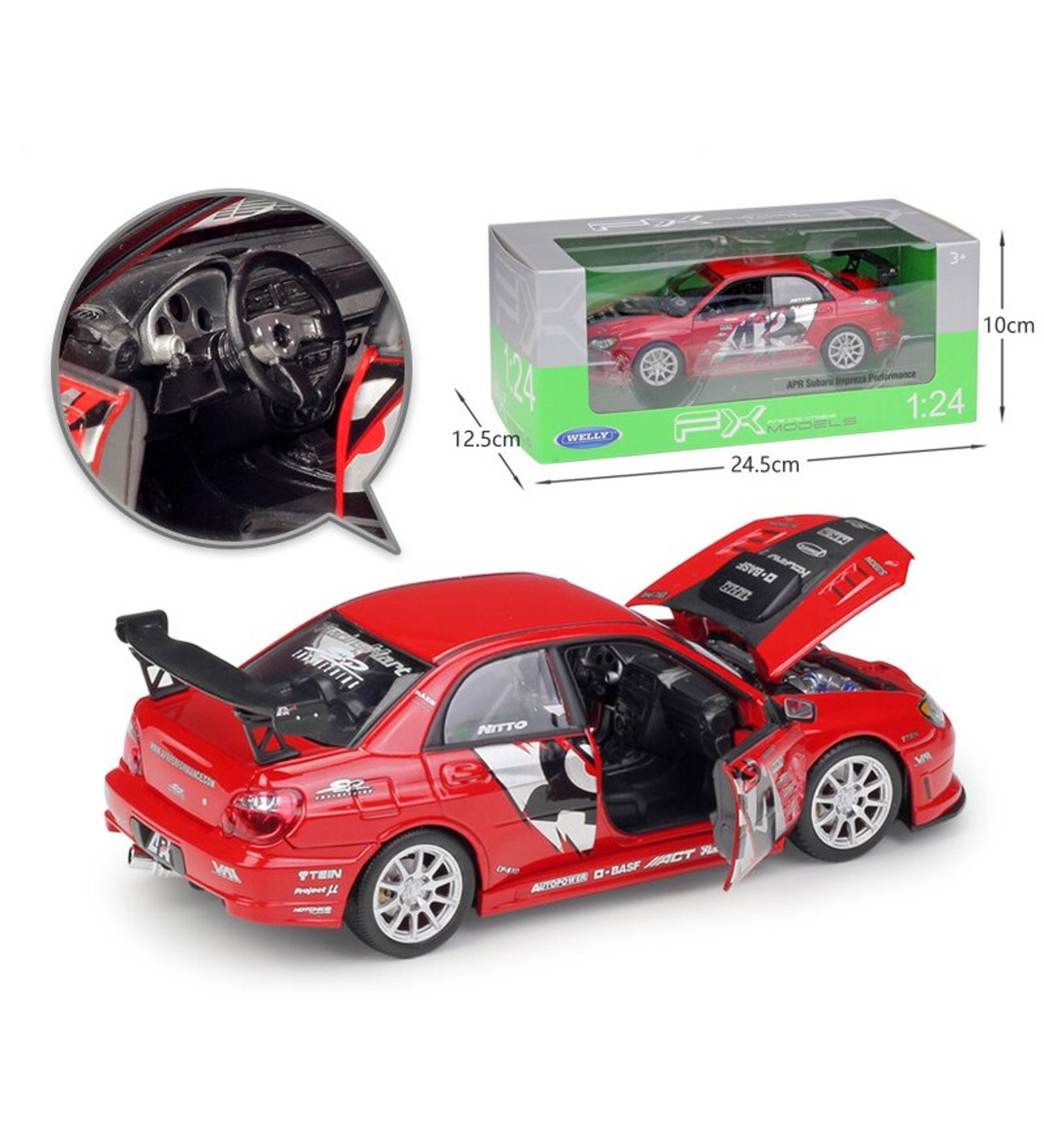 Subaru Impreza WRX Sti Apr Performance Version - 1/24 Welly
