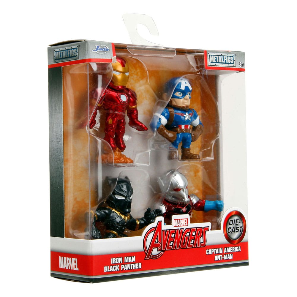 Set 4 figurine metalice 6,5cm Marvel Avengers - Jada