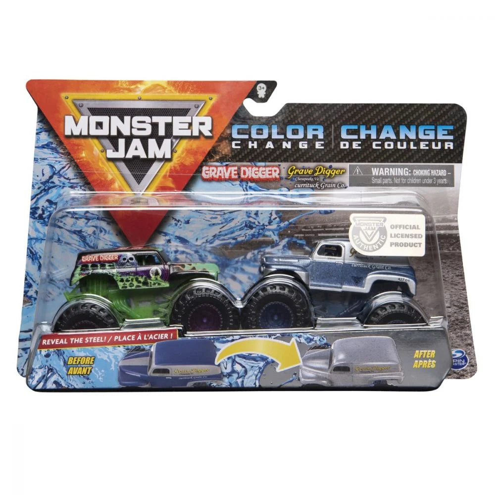 Set 2 masini Monster Jam Grave Digger si Grave Digger Chesapeake - 1/64