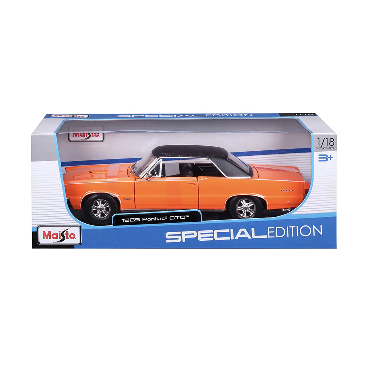 Pontiac GTO 1965 portocaliu/negru - 1/18 Maisto