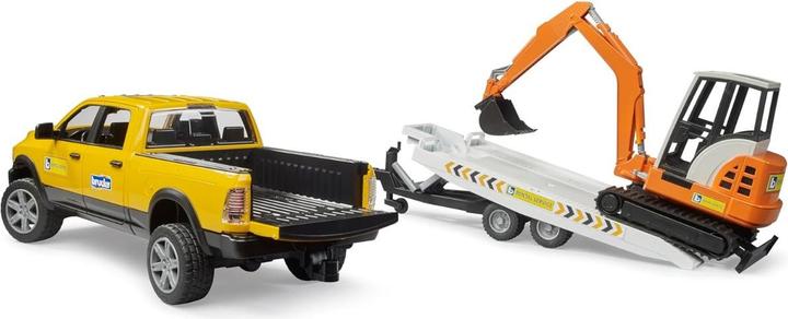 BRUDER 2546 - Camion de  service off-road RAM cu mini excavator