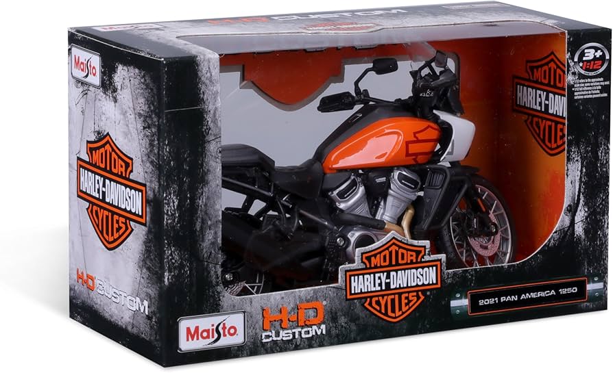 Motocicleta Pan America 1250 din 2021 - 1/12 Maisto H-D Custom