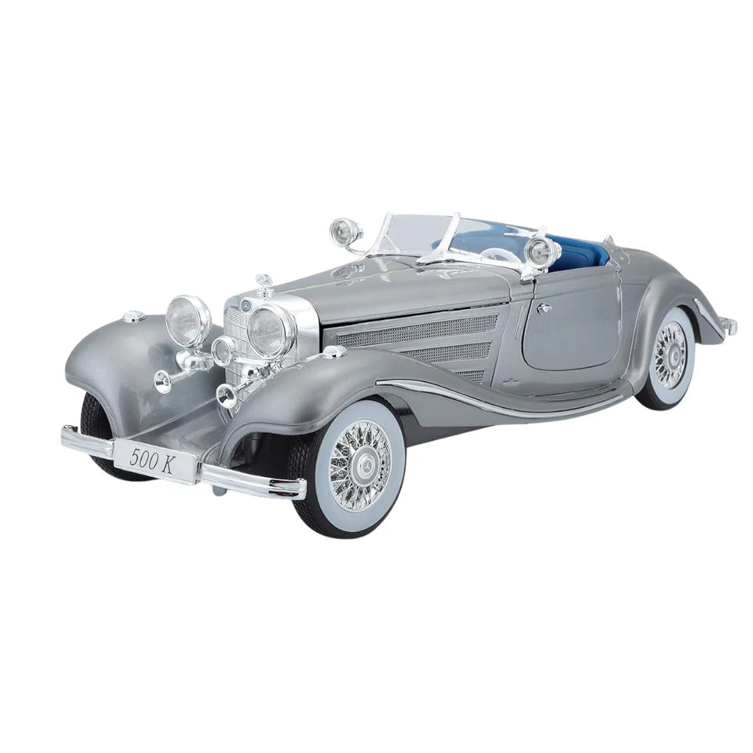 Mercedes-Benz 500K Typ Specialroadster 1936 gri - 1/18 Maisto