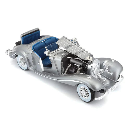 Mercedes-Benz 500K Typ Specialroadster 1936 gri - 1/18 Maisto