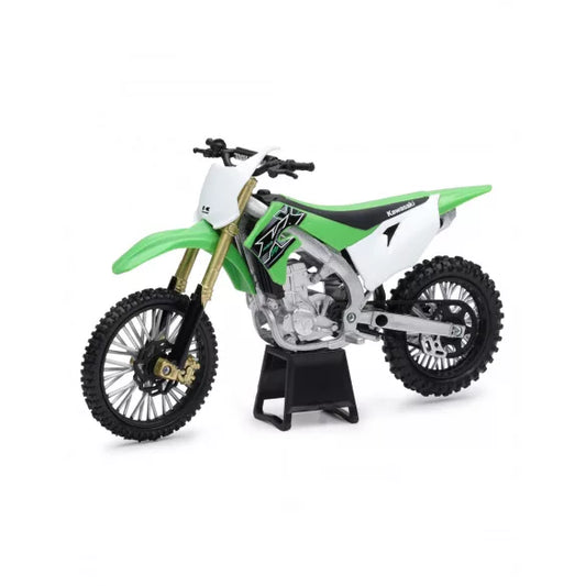 Motocicleta Kawasaki KX450 verde - 1/6 New Ray