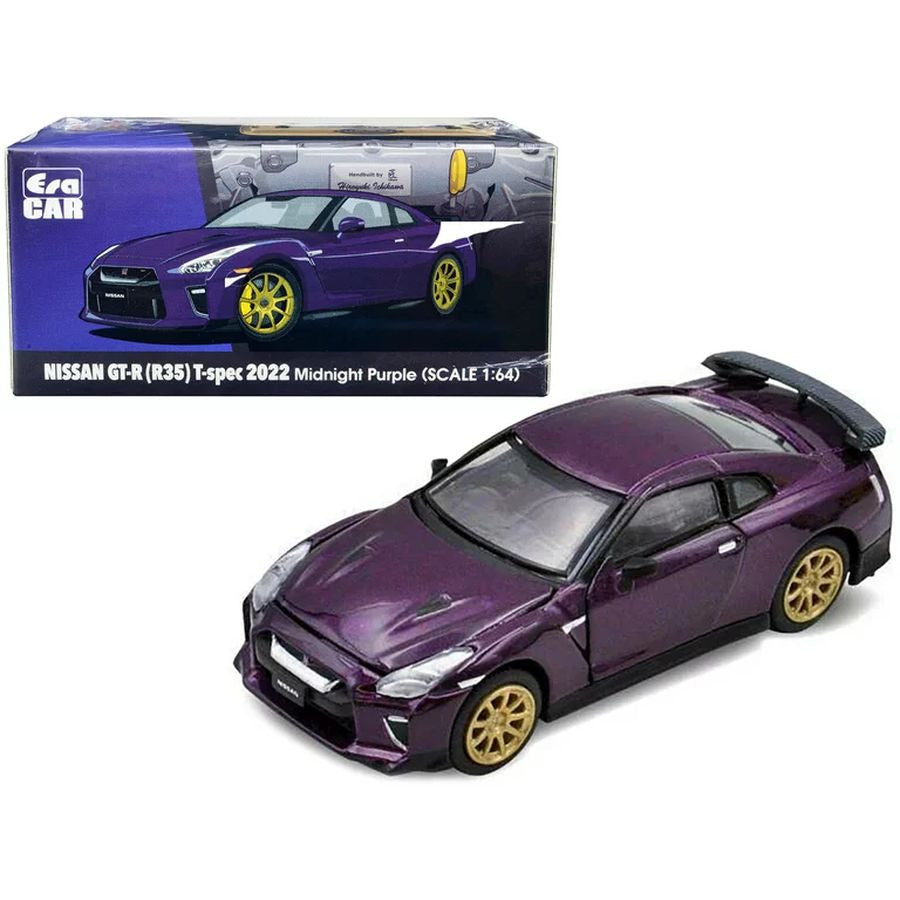 Nissan GT-R R35 t-spec 2022 midnight purple - 1/64 EraCar