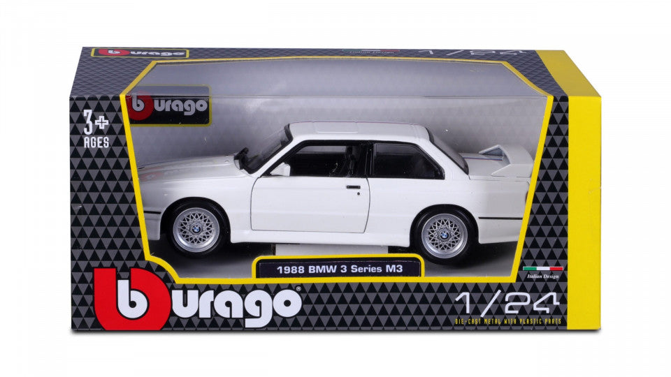 BMW M3 E30 1988 alb - 1/24 Bburago