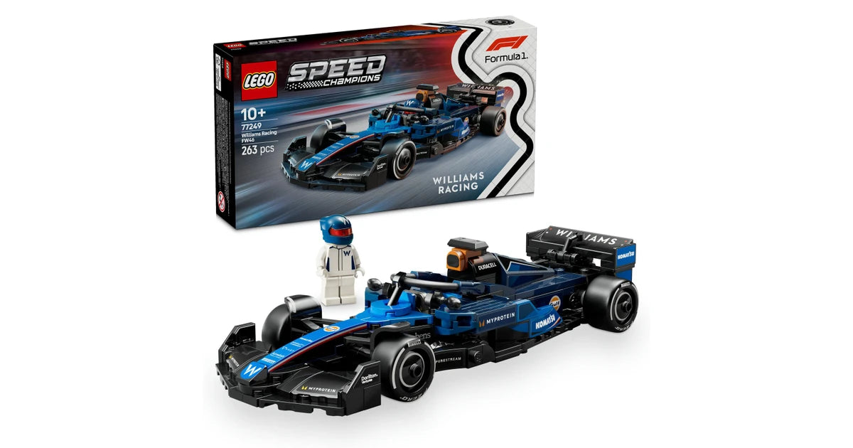LEGO Speed Champions 77249 - Masina de curse F1 Williams Racing FW46 (263 piese)