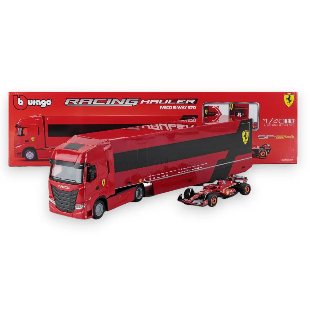 Transportor Iveco S-Way 570 Formula 1 Ferrari SF-24 #16 Leclerc - 1/43 Bburago