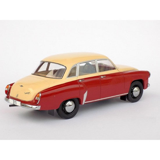 Wartburg 311/312 rosu/crem - 1/18 Model Car Group