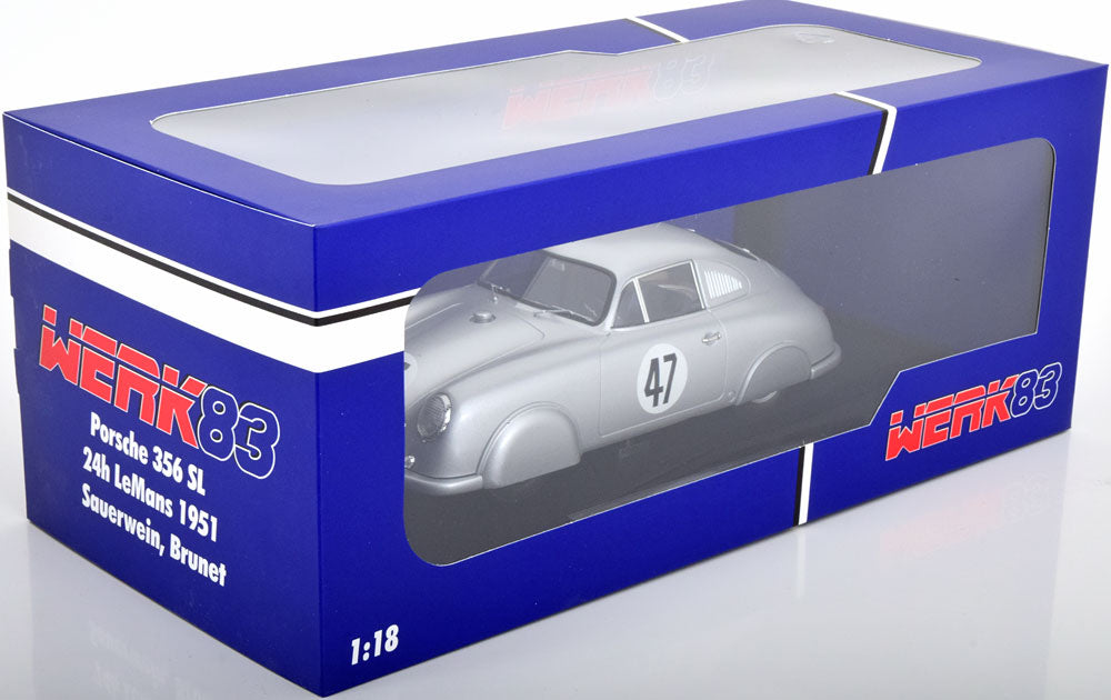 Porsche 356 SL #47 24H LeMans 1951 - 1/18 Werk83