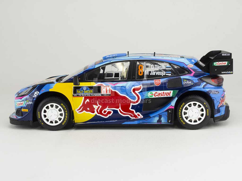 Ford Puma Rally1 #8 Winner Rally Sweden 2023 - 1/18 Ixo Models