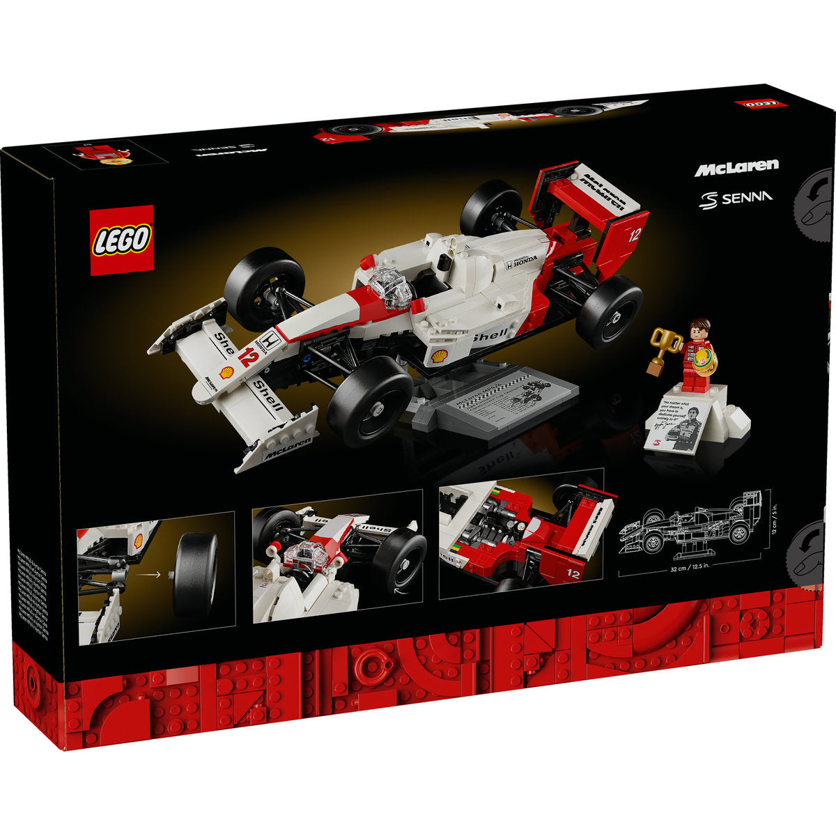 LEGO Icons Creator Expert 10330 - McLaren MP4/4 si Ayrton Senna (693 piese)