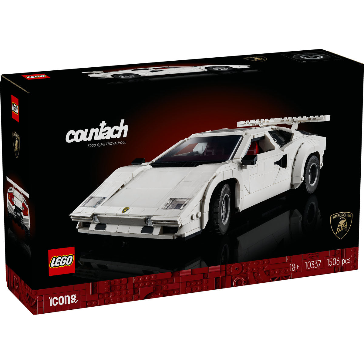 LEGO Icons 10337 - Lamborghini Countach 5000 Quattrovalvole (1506 piese)
