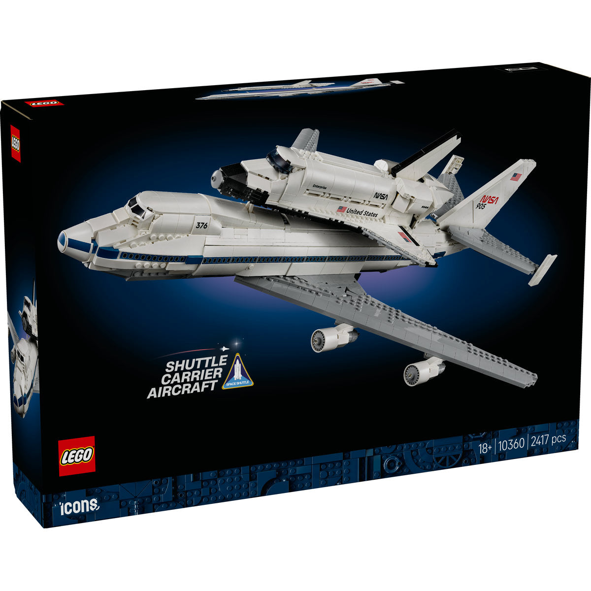 LEGO Icons 10360 - Aeronava de transport de navete (2417 piese)