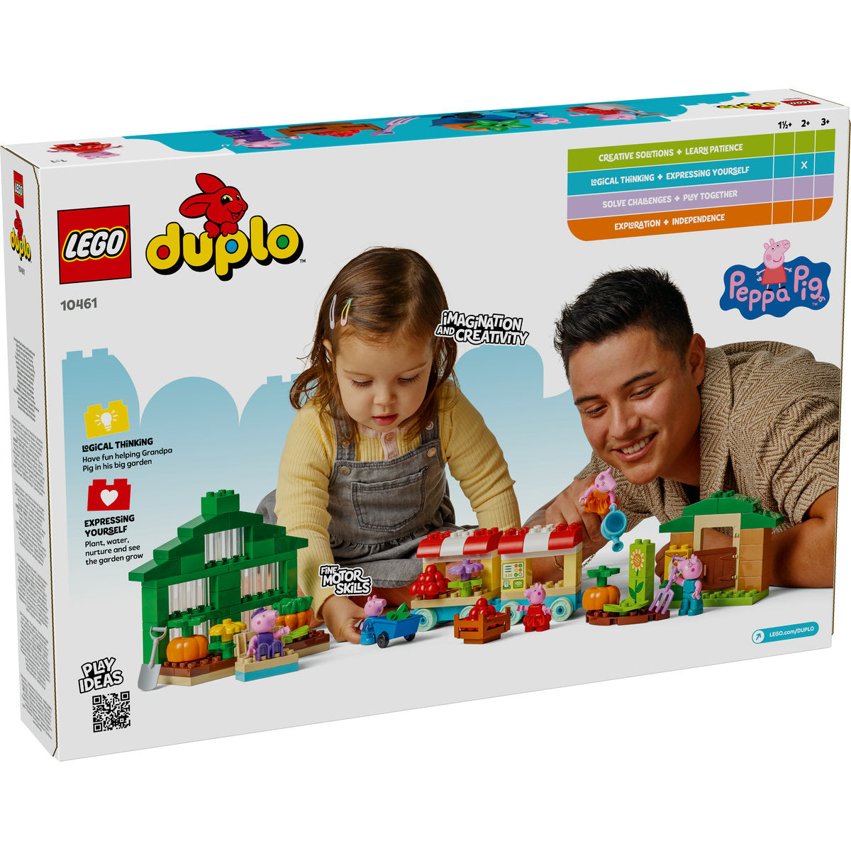 LEGO DUPLO Peppa Pig 10461 - Gradina si sera Bunicului Purcelus (102 piese)