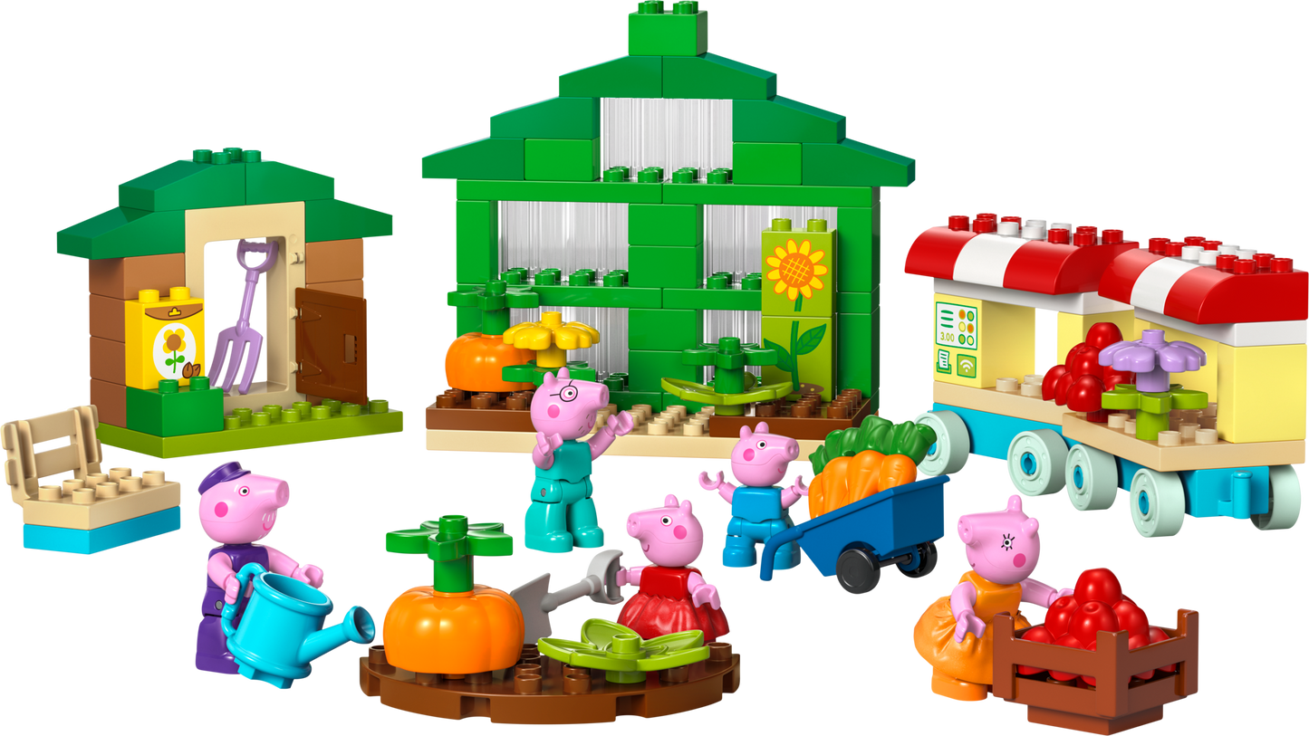 LEGO DUPLO Peppa Pig 10461 - Gradina si sera Bunicului Purcelus (102 piese)