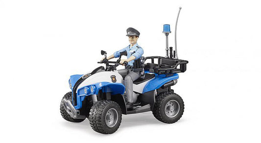ATV de politie cu figurina politist, Bruder 63010