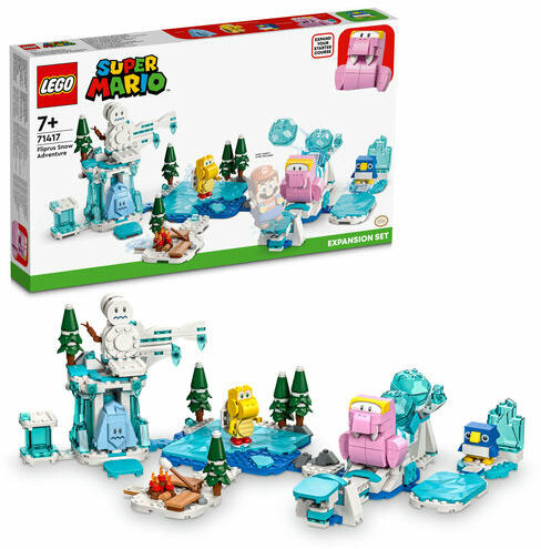 LEGO Super Mario 71417 - Set de extindere Morsel si aventura lui in zapada (567 piese)