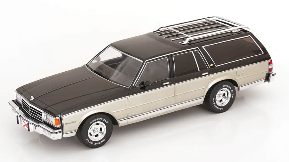 Chevrolet Caprice Estate Wagon 1985 negru/argintiu - 1/18 Model Car Group
