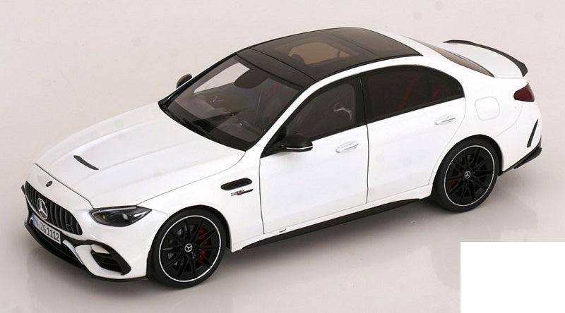 Mercedes AMG C63 S E Performance alb - 1/18 NZG