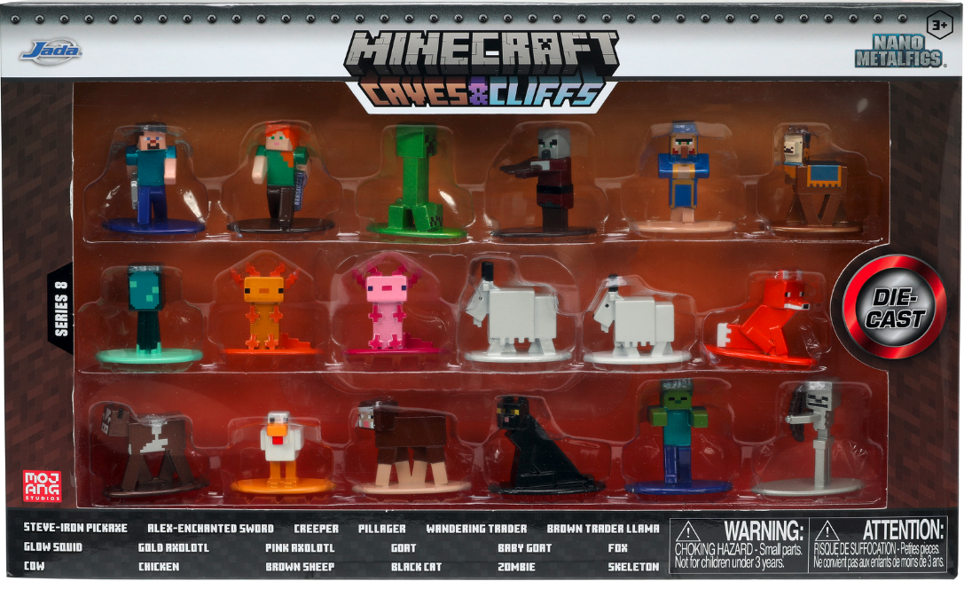 Set 18 Figurine Minecraft Caves&Cliffs - JADA