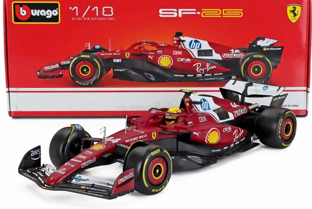 Formula 1 Ferrari SF-25 Lewis Hamilton #44 2025 - 1/18 Bburago