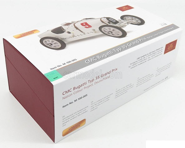 Bugatti Typ 35 Grand Prix Nation Colour Project Deutschland #9 - 1/18 CMC