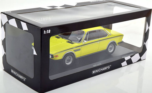 BMW 3.0 CSL 1971 galben 1/600pcs - 1/18 Minichamps