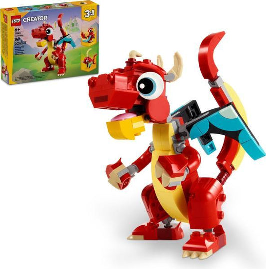LEGO Creator 31145 - Dragon rosu (149 piese)