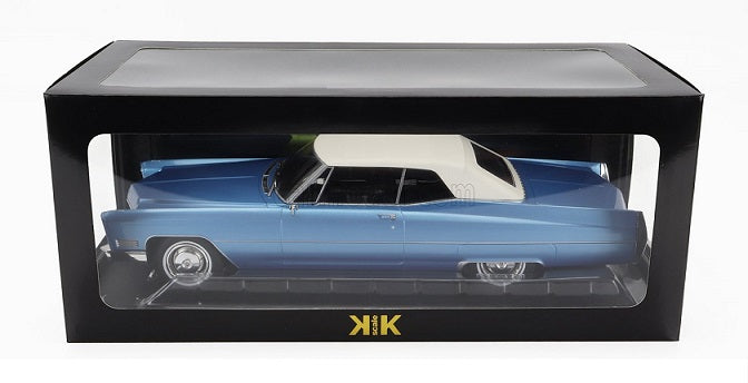 Cadillac De Ville Covertible cu soft top 1967 bleu/alb - 1/18 KK-Scale