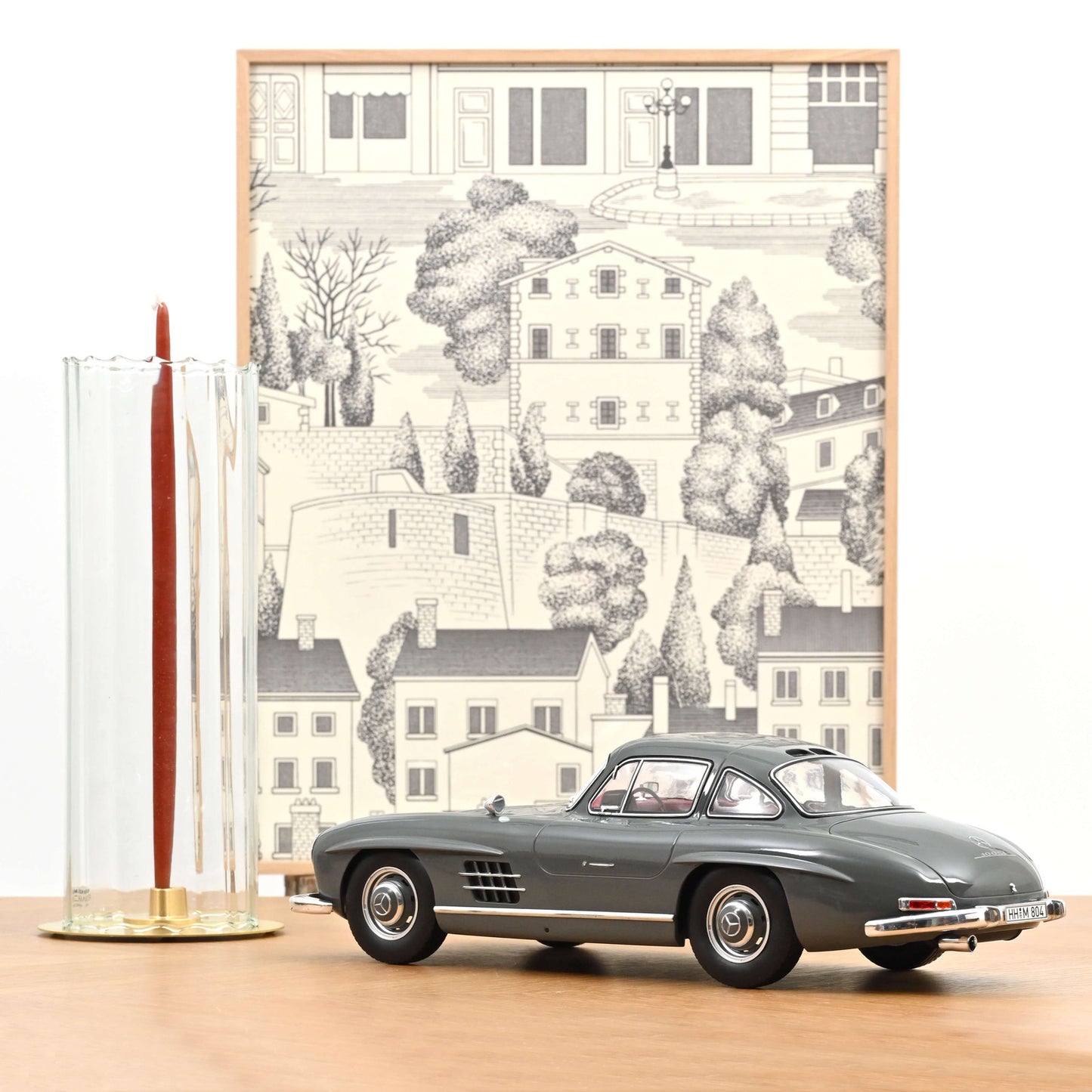 Mercedes-Benz 300 SL 1954 gri Nr. 059/500pcs - 1/12 Norev