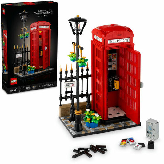 LEGO Ideas 21347 - Cabina telefonica rosie din Londra (1460 piese)